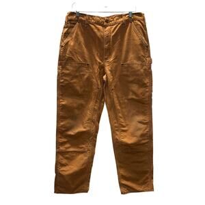Carhartt B136 36x34 Brown Dungaree Fit Duck Canvas Double Knee Carpenter Pants